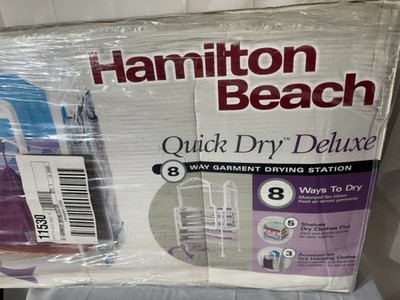 NEW Hamilton Beach Quick Dry Deluxe 11530 8 Way Garment Drying Station