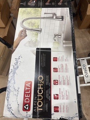 Delta Alpen Touch2O SpotShield Stainless Steel Single Handle Kitchen Faucet