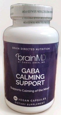 BrainMD Power by Daniel Amen MD Gaba Calming Support Supplement 90 Capsules New