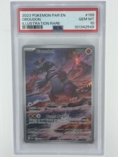 2023 Pokémon TCG Groudon Illustration Rare #199 – PSA 10 Gem Mint – Paradox Rift