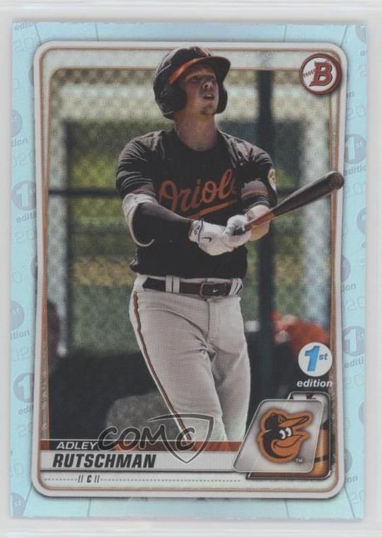 2020 Bowman 1st Edition Sky Blue Foil Adley Rutschman #BFE-50 0ot5