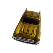 Hot Wheels '57 Chevy Bel Air Series Gold Diecast Car Pre-Owned