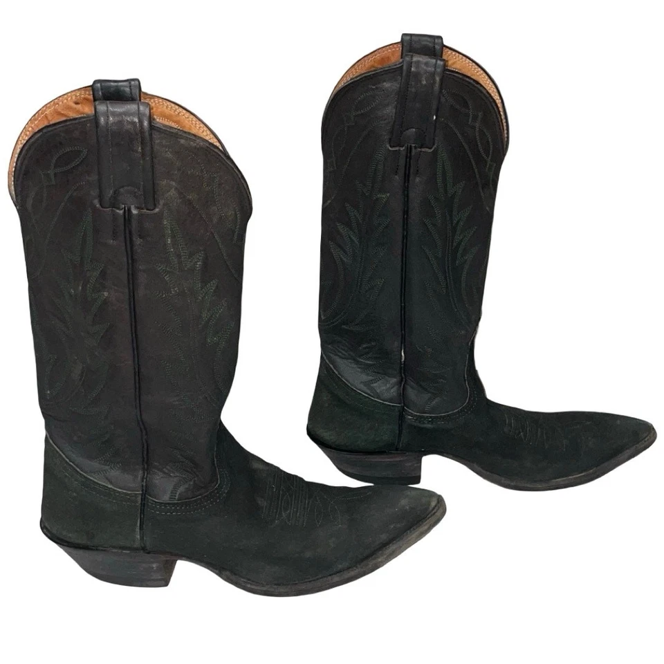 NOCONA BOOTS Botas Vaqueras Occidentales Negras Verdes Talla: 6 Foto 4 de 4