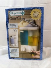 The Dispenser Clear Choice 2 Chamber Shampoo Conditioner Shower Organizer New