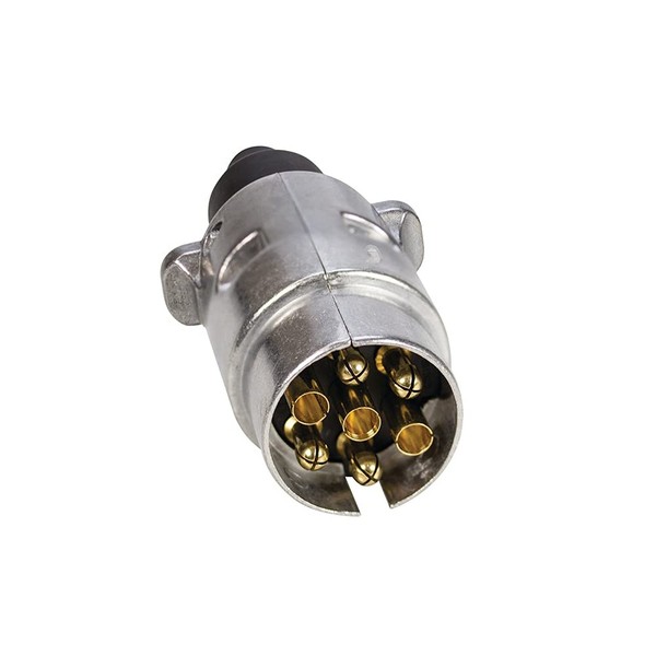 7-Poliger Metallstecker 20A/12V Unitec Schraubanschluss, Stecker, Anschluss-image