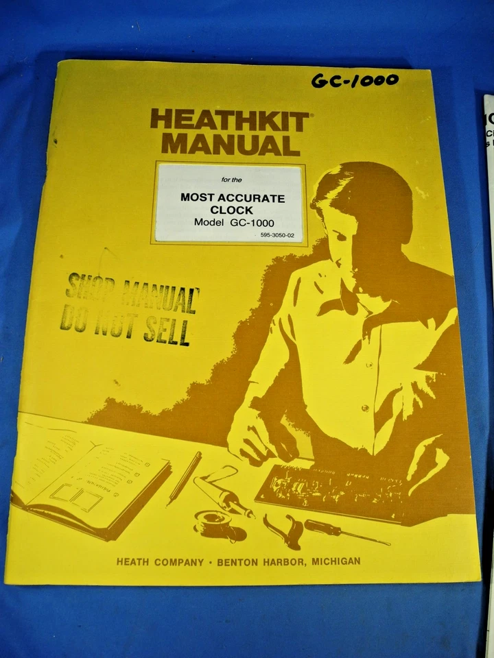Manual Original para Heathkit GC-1000 Reloj Más Preciso ZENITH e Ilustración Foto 2 de 4