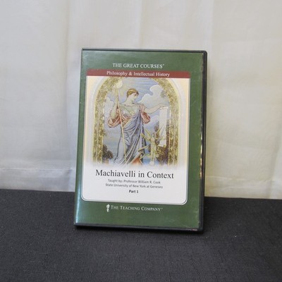 Machiavelli in Context DVD The Great Courses Part 1 Philosophy Intellectual