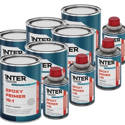6 x Epoxy Primer 10:1 Füller 2K Troton Grundierung Haftgrund 1,1kg Härter Epoxid