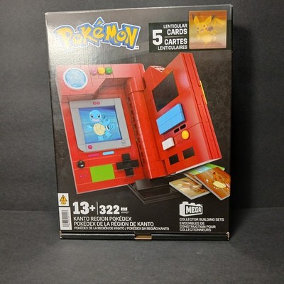 Mega Pokemon Kanto Region Pokedex Light Up Collector Building Set 322 Pieces