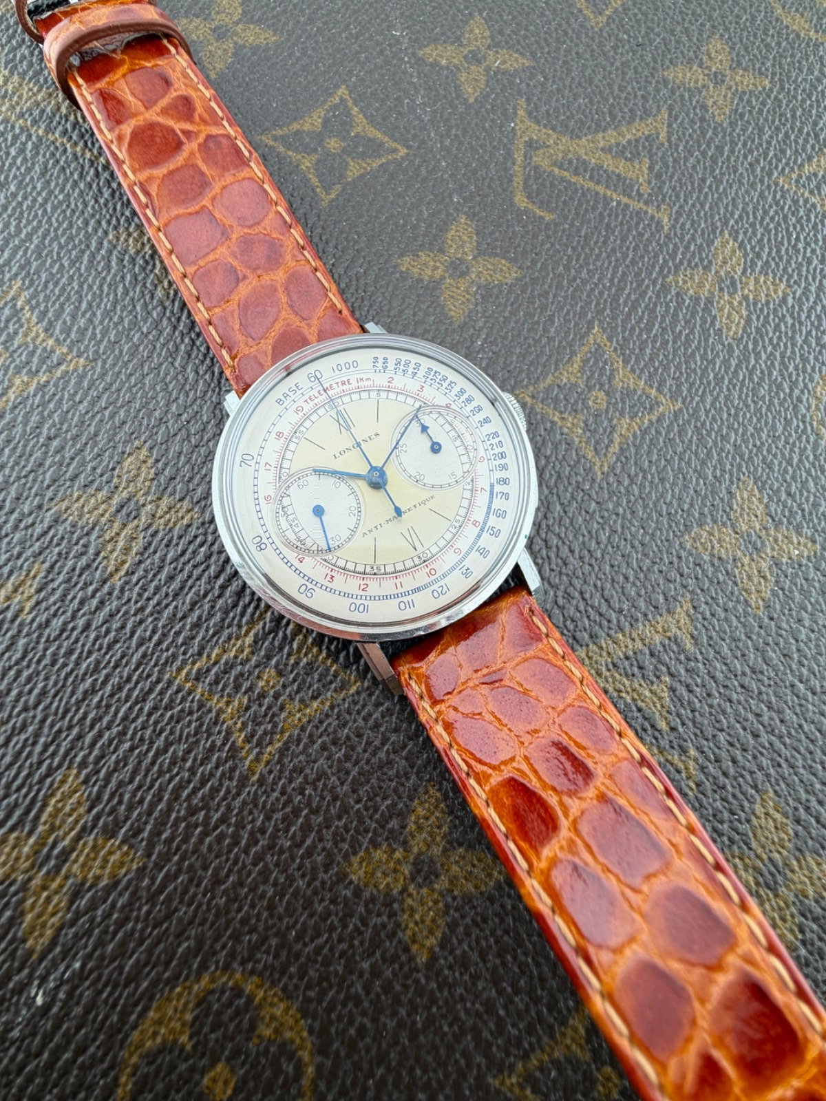 Longines Chronograph Caliber 13zn Stainless Steel Swiss Made