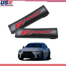 Carbon Fiber Seat Belt Shoulder Pads F-sport Is350 Is500 Embroidered Carbon Fiber Seat Belt Shoulder Pads F-sport Is350 Is500 Embroidered