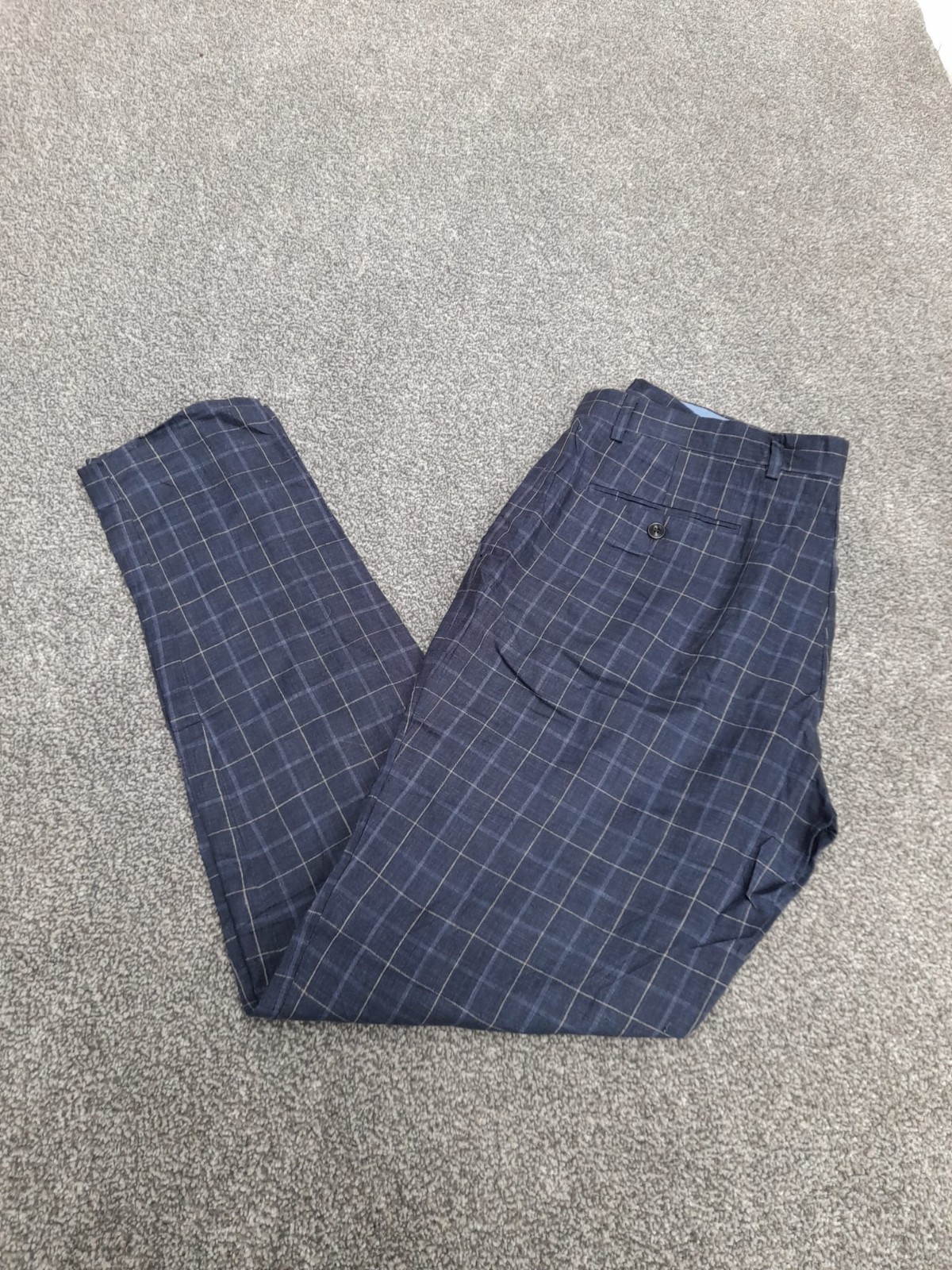 Tommy Hilfiger checkered suit trouser,Navy.34" image 2