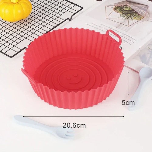 Fodera quadrata per friggitrice ad aria, accessori per friggitrice ad aria in silicone spesso riutilizzabile - Foto 16 di 16