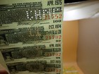 Pittsburgh Cincinnati Chicago St Louis Railroad Bond Coupons Strip of 9 Damaged — photo 9