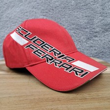 Ferrari Scuderia Hat Cap Strap Back Red Logo Baseball Cap F1 Formula 1 Racing
