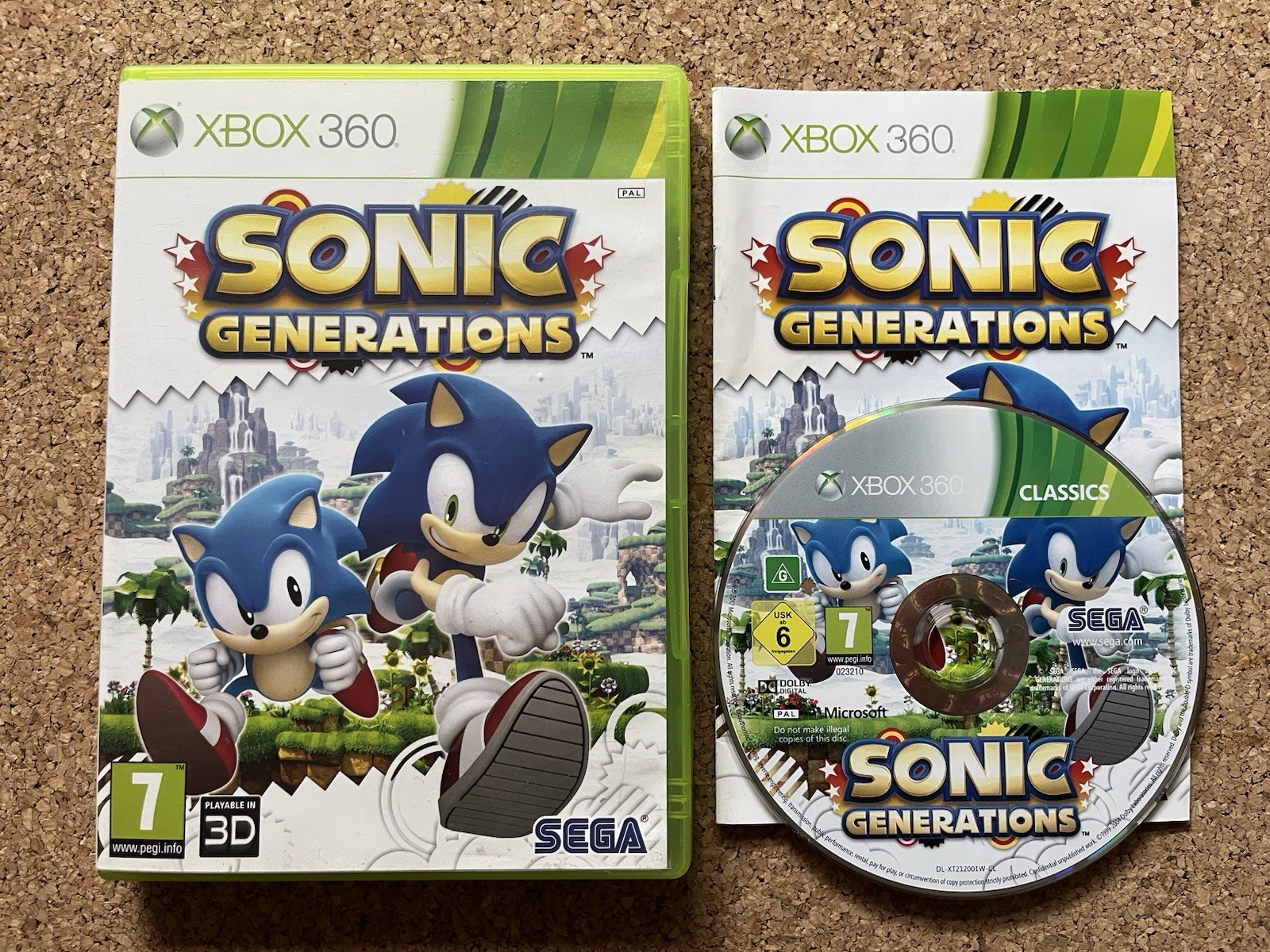 Sonic Generations (Xbox 360) | Complete With Manual | PAL