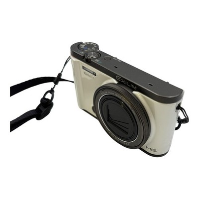 Casio Exilim EX-ZR3500 Digital Camera in White, Charger, Memory