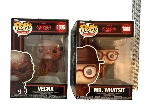 Funko Pop Stranger Things Vecna #1806 Mr WhatsHisFace #1808 Vinyl Figure Set NIB