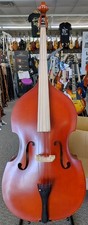 Palatino VB-004 Crack-Resistant Upright Bass with Padded Bag, 3/4 Size