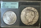 1923 Peace Silver Dollar - Accugrade Photo - Old Vintage Holder 64c