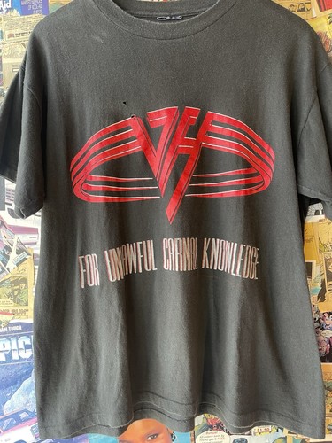 Vintage 1991 Single Stitch Van Halen T Shirt Large Must See! - Imagen 2 de 10