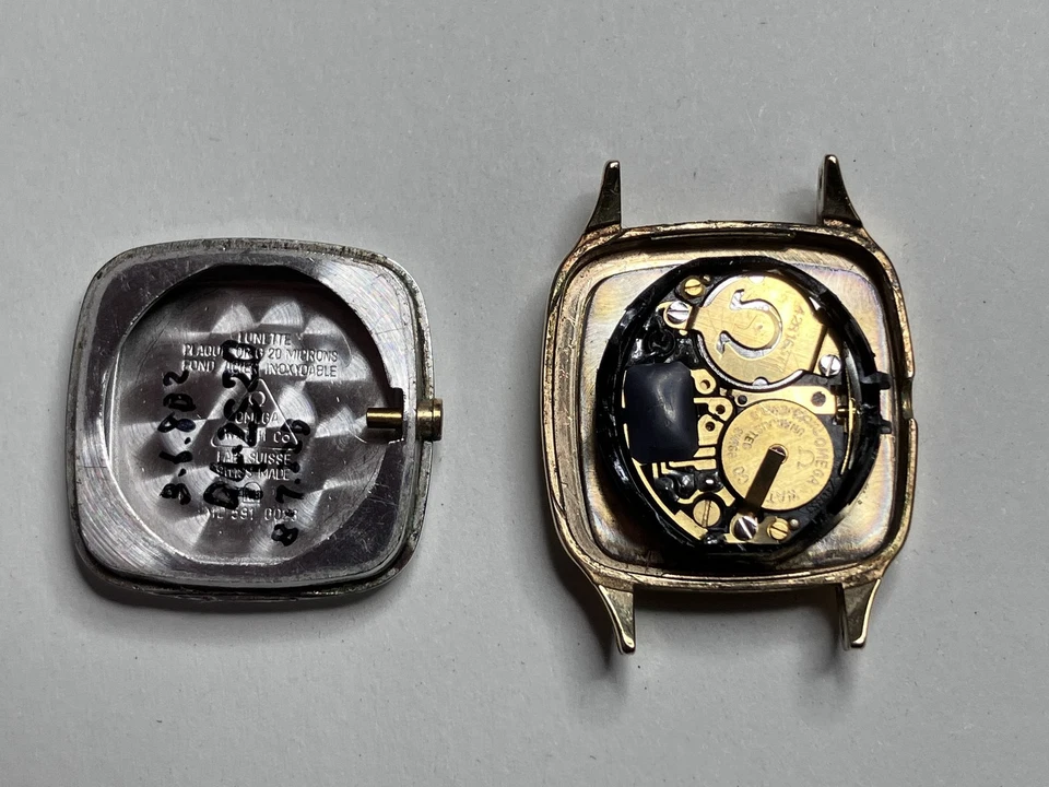 Reloj Omega De Ville Cal.1350 Vintage 1984 [Casi COMO NUEVO] Ref.591.0023 esfera dorada Qz Foto 4 de 4