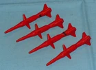 vintage G.I. GI JOE gijoe COBRA STINGER MISSILE LOT x4 weapons parts FREE SHIP