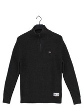 Tommy Jeans Men's Jumper S Grey Cotton with Polyamide, Viscose, Wool Pullover