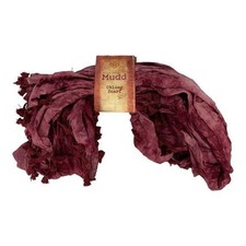 Mudd Oblong Scarf Womens Burgundy Lightweight Fringe Viscose Soft Versatile New