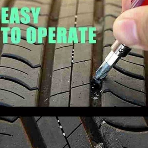 New Rubber Nails Tire Repair Tubeless Tire 8Pieces Accessories Black - Picture 7 of 12