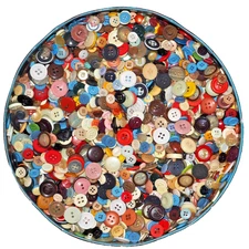 Sale # 2!  Vintage 1 LB Mixed Lot of Buttons NO JUNK JUST BUTTONS NOS +