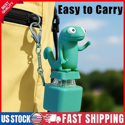 Lizard Keychain Sound Button Fun Rechargeable Stress relief Keychain With Light