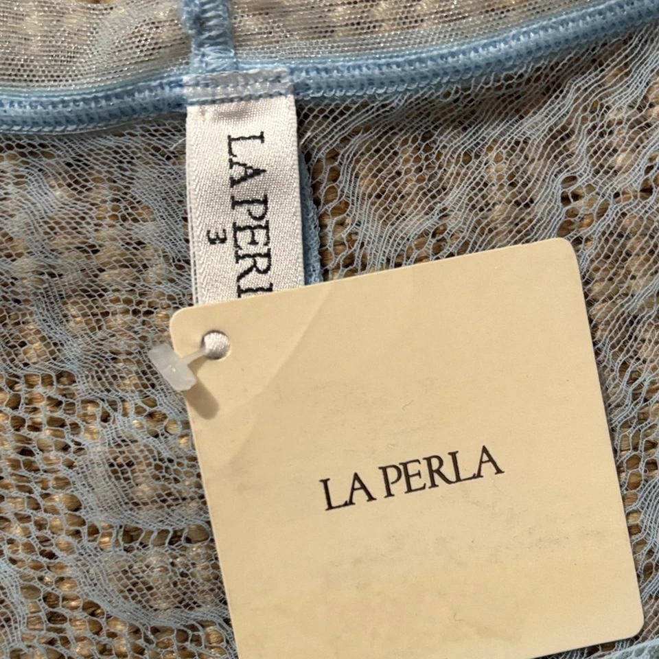 Bragas de encaje azul claro La Perla nuevas con etiquetas talla 3 o M Foto 2 de 4
