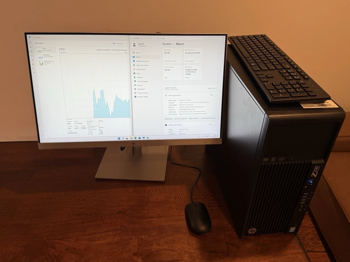 HP Z230 Tower Integrated/On-Board Graphics PC Desktops & All-In