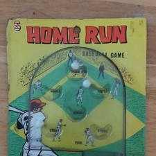 S Home Run Skill Action Game Sports Theme Vintage Tabletop Pinball
