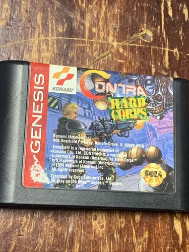 Contra - Hard Corps - Sega Genesis Video Game ( Original Vintage )