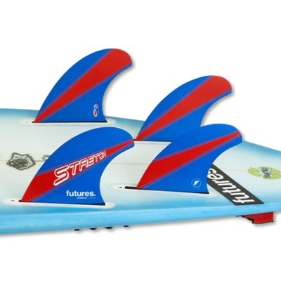 FUTURES Quad 4 Fin Set Stretch Honeycomb William Riedel Surfboard Finnen