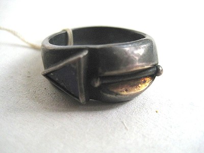 Ring Silber 925 Lapislazuli Lapis Einzelstück Goldschmiedearbeit neu Handarbeit