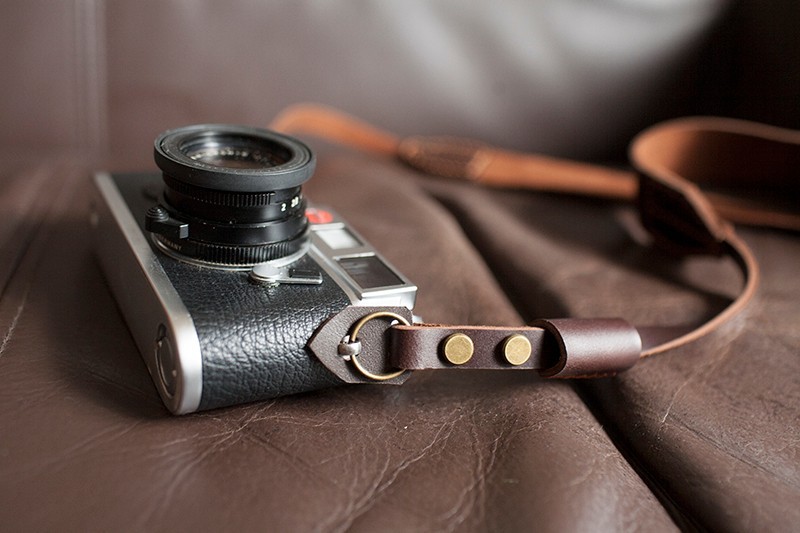 Cinghia Collo Fotocamera In Vera Pelle Fatta A Mano Per - Foto 6