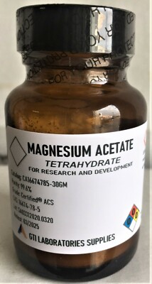 Magnesium acetate tetrahydrate, 99.6%, Certified  ACS 30g