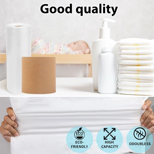 100m/400m Nappy Bin Refill Kit Compatible With Tommee Tippee Sangenic Liner Film - Picture 8 of 21