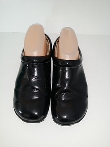 Alegria-Kayla-KAY-101-Black-Patent-Leather-Mules-Clogs-Shoes-EUR-37-US-7-7-5