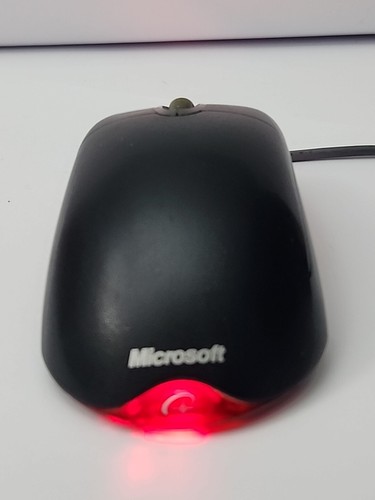 Genuine Microsoft USB & PS/2 Wheel Computer Mouse Optical 1.1A (Black) - Picture 8 of 9