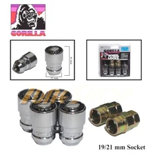 4 GORILLA GUARD LOCK 2 KEYS ACORN SEAT OE STOCK WHEEL RIM LUG NUTS 14X1.5 CHROME