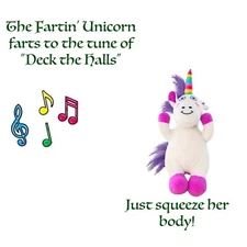 Farting Unicorn 8 Inch Christmas Ornament-Deck the Halls-KIDS LOVE IT!