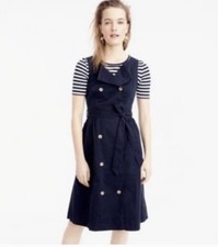 J. crew trench dress Navy size 6