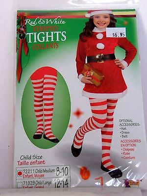 Size Medium/8-10 Red Opaque Girls Tights Forum Costumes Halloween Party