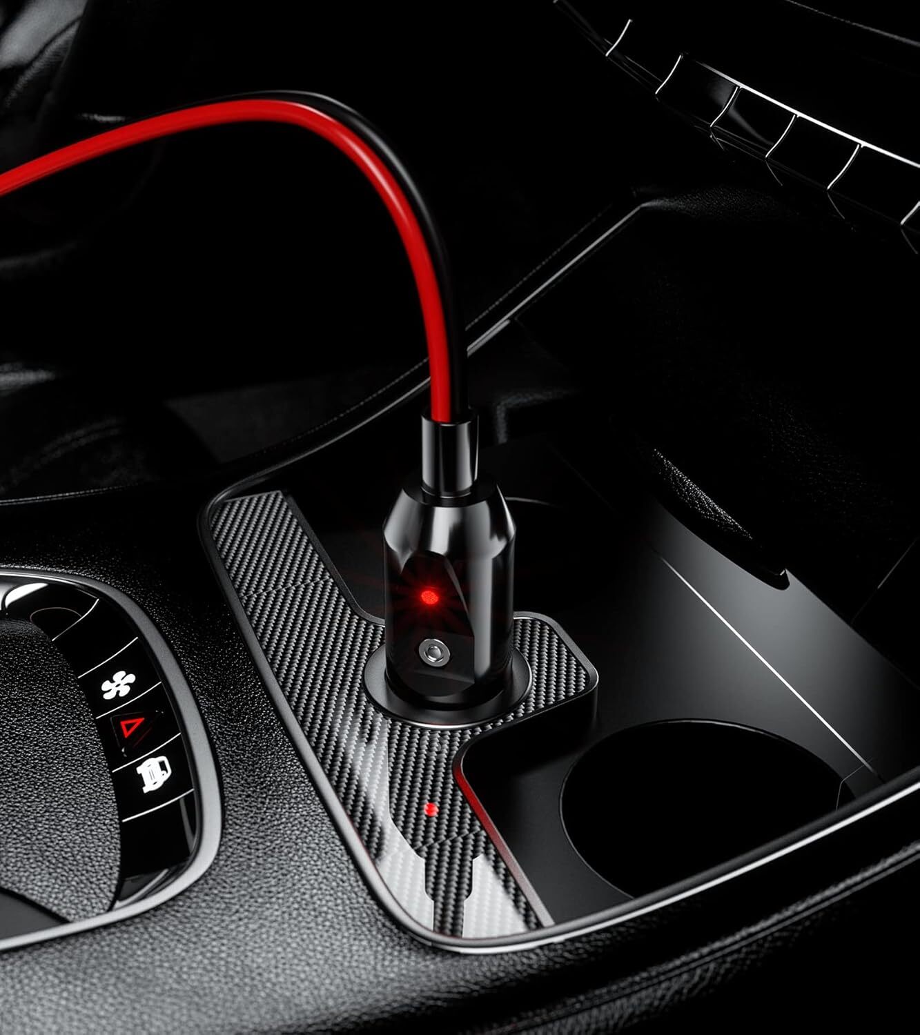 2 Pack 12V Fused Replacement Cigarette Lighter Male Plug Adapter with Leads