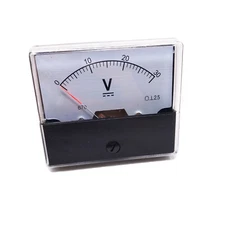 US Stock Analog Panel Volt Voltage Meter Voltmeter Gauge DH-670 0-30V DC