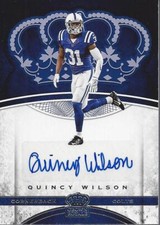 2017 Crown Royale Platinum Rookie Autographs #20 Quincy Wilson Auto - NM-MT